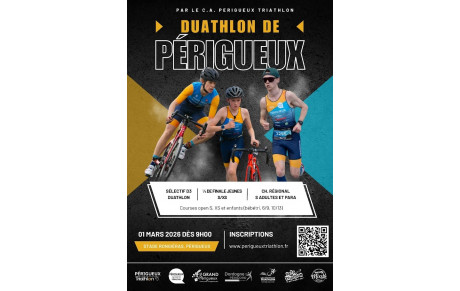 Inscription au duathlon de Périgueux