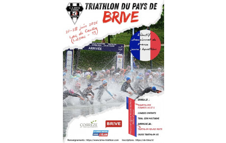 Aquathlon du pays de Brive samedi 27 juin 2026